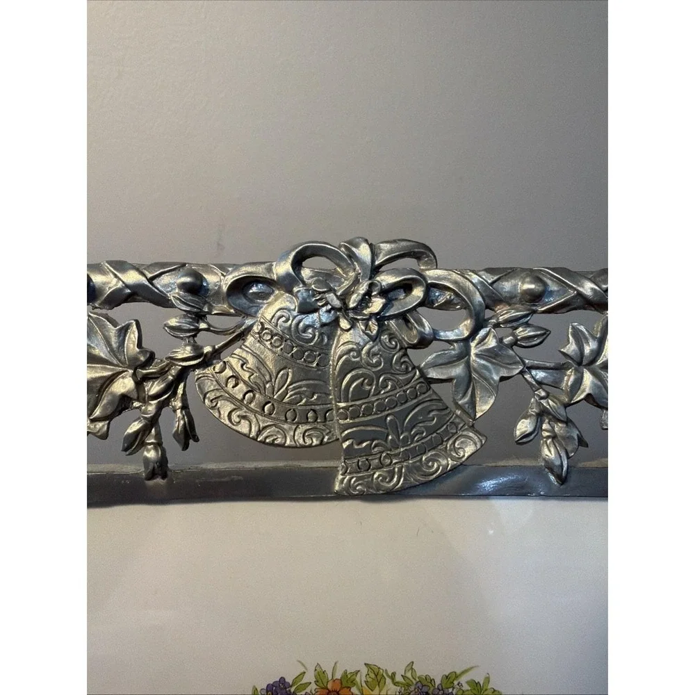 VTG Weston Gallery Silver Cast Metal Wedding Picture Frame 5x5 Photo